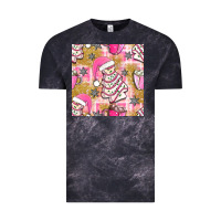 Cloud Black christmas cake and pink mug seamless pattern bbs Vintage Tee - BundleAndBundleShop