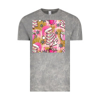 Cloud Rock christmas cake and pink mug seamless pattern bbs Vintage Tee - BundleAndBundleShop