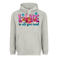 Moon Dust Love Is All You Need Valentines Day Frappe Coffee Heavyweight Hoodie - FaDigitalArtStudio