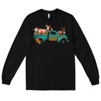 Black farm animals truck Long Sleeve Tee - Jasminsmagicworld