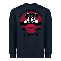 Navy I kissed a dog and I like it Heavyweight Sweatshirt - Bettercallsaul
