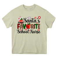 Mossy santa's favorite  school nurse Heavy Core Tee - AdoDesignShop