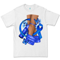 White colon cancer heels Premium Tee - NancyCooperArtShop