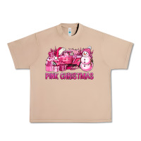 Burro Pink Christmas Truck Urban Heavy Tee - BundleAndBundleShop