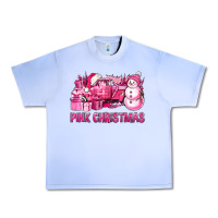 Grape Ice Pink Christmas Truck Urban Heavy Tee - BundleAndBundleShop