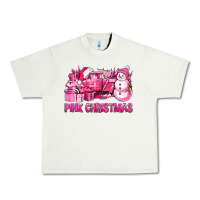 Pistachio Pink Christmas Truck Urban Heavy Tee - BundleAndBundleShop