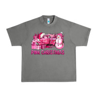 Tornado Pink Christmas Truck Urban Heavy Tee - BundleAndBundleShop