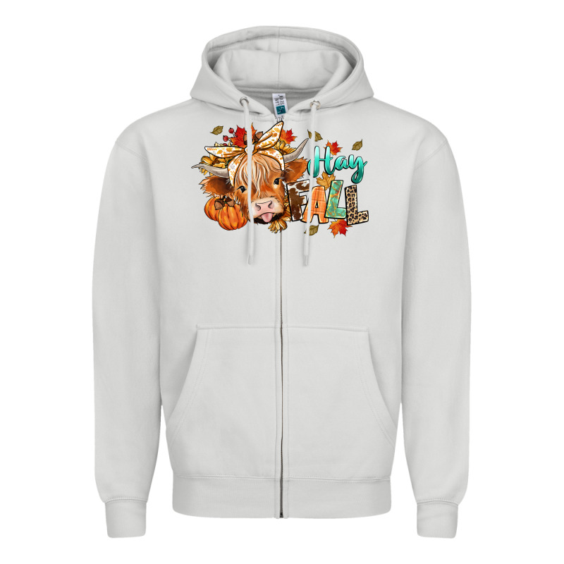 Hay Fall Zipper Hoodie by CowGirlArtShop | Teevron