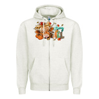 Oatmeal Heather hay fall Zipper Hoodie - CowGirlArtShop