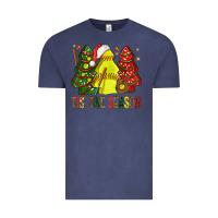 Vintage Denim tis' the season softball christmas cakes bbs Vintage Tee - BundleAndBundleShop