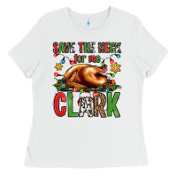 White save the neck for me clark christmas vacation Ladies Tee - Jasminsmagicworld