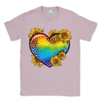 Lilac Pride Heart And Sunflower Classic Tee - BundleAndBundleShop