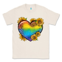 Natural Pride Heart And Sunflower Classic Tee - BundleAndBundleShop