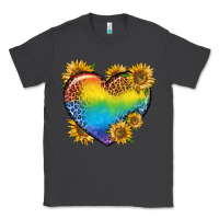 Smoke Pride Heart And Sunflower Classic Tee - BundleAndBundleShop