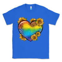 True Royal Pride Heart And Sunflower Classic Tee - BundleAndBundleShop