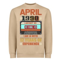 Mushroom Aprıl 1990 I Am Not 30 I'm 18 With 12 Years Of Experience Heavyweight Sweatshirt - Bettercallsaul