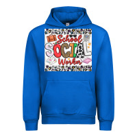 Cobalt School Social Worker Urban Hoodie - CowhideDigitalArt