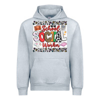 Heather Grey School Social Worker Urban Hoodie - CowhideDigitalArt