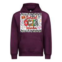 Mauve Wine School Social Worker Urban Hoodie - CowhideDigitalArt