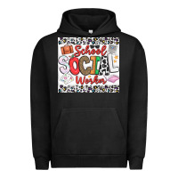 Pigment Black School Social Worker Urban Hoodie - CowhideDigitalArt
