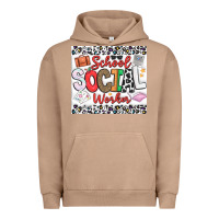 Pigment Burro School Social Worker Urban Hoodie - CowhideDigitalArt