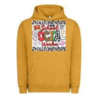 Pigment Peanut Butter School Social Worker Urban Hoodie - CowhideDigitalArt