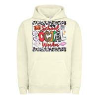 Pigment Pistachio School Social Worker Urban Hoodie - CowhideDigitalArt