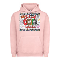 Pigment Salmon School Social Worker Urban Hoodie - CowhideDigitalArt