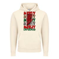Vintage Artic merry christmas lightning bolt Vintage Hoodie - MaliasSmallBusiness