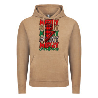 Vintage Coffee merry christmas lightning bolt Vintage Hoodie - MaliasSmallBusiness