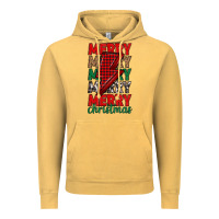 Vintage Mustard merry christmas lightning bolt Vintage Hoodie - MaliasSmallBusiness