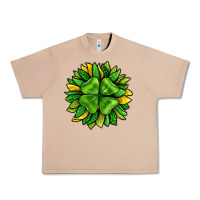 Burro St. Patricks Sunflower With Clover Urban Heavy Tee - BundleAndBundleShop