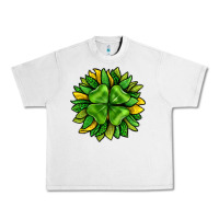 St. Patricks Sunflower With Clover Urban Heavy Tee | Teevron