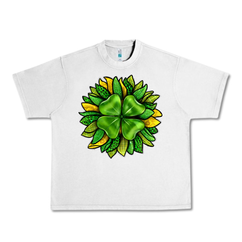 St. Patricks Sunflower With Clover Urban Heavy Tee by BundleAndBundleShop | Teevron