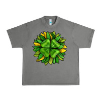 Tornado St. Patricks Sunflower With Clover Urban Heavy Tee - BundleAndBundleShop