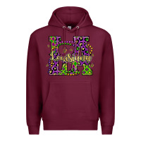 Burgundy louisiana mardi gras Premium Hoodie - OliviaCreatesArt