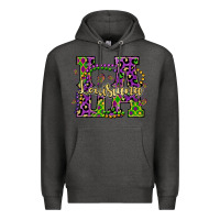 Charcoal Heather louisiana mardi gras Premium Hoodie - OliviaCreatesArt