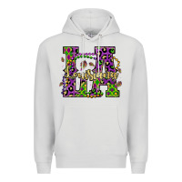 Dove Grey louisiana mardi gras Premium Hoodie - OliviaCreatesArt