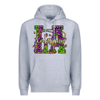 Heather Grey louisiana mardi gras Premium Hoodie - OliviaCreatesArt