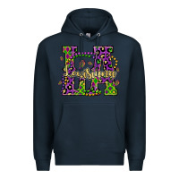 Navy louisiana mardi gras Premium Hoodie - OliviaCreatesArt