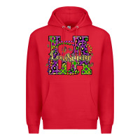 Red louisiana mardi gras Premium Hoodie - OliviaCreatesArt