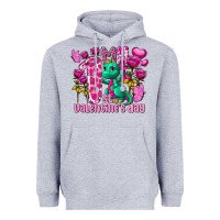 Heather Grey My first Valentine's Day Dragon Heavyweight Hoodie - FaDigitalArtStudio