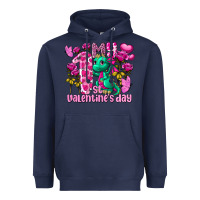Navy My first Valentine's Day Dragon Heavyweight Hoodie - FaDigitalArtStudio
