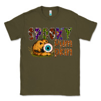 Army Green spooky pumpkin Classic Tee - SublimationCraftShop