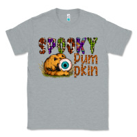 Heather Grey spooky pumpkin Classic Tee - SublimationCraftShop