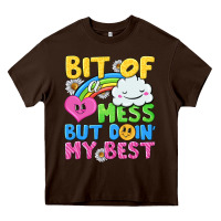 Chocolate Brown bit of a mess but doin my best Heavy Core Tee - NancyCooperArtShop