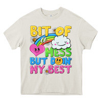 Cream bit of a mess but doin my best Heavy Core Tee - NancyCooperArtShop