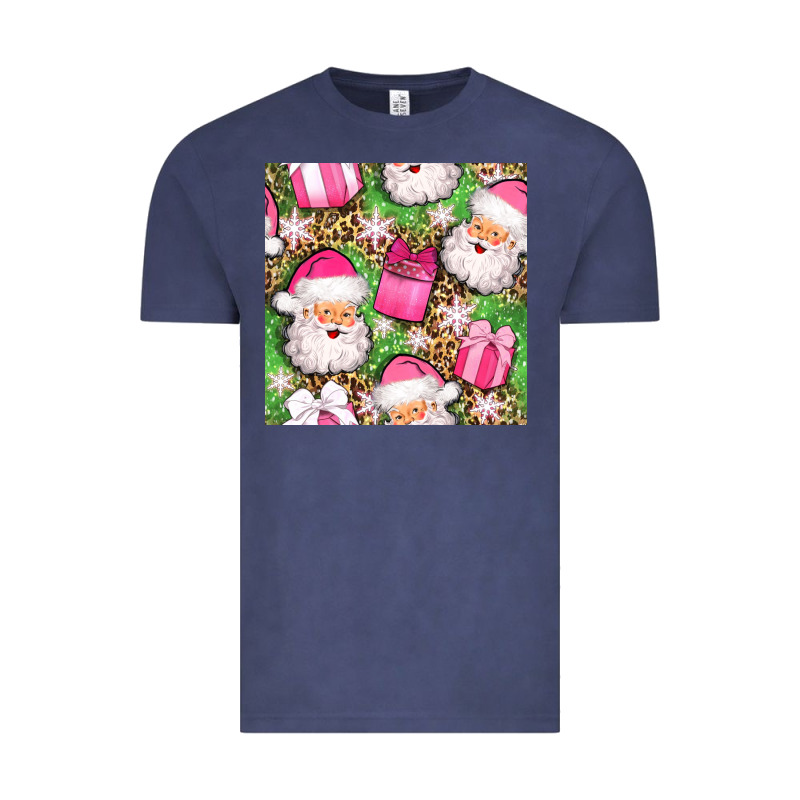 Christmas Santa Claus And Gift Box Seamless Pattern Bbs Vintage Tee by BundleAndBundleShop | Teevron