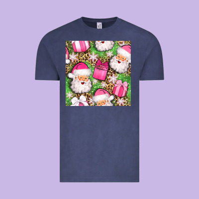 Christmas Santa Claus And Gift Box Seamless Pattern Bbs Vintage Tee Designed By Bundleandbundleshop