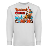 Dove Grey weekends coffee and camping frappe coffee Premium Sweatshirt - FaDigitalArtStudio